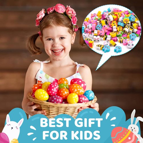 Mini Easter Erasers, 200 PCS Cute Mini Erasers, Corlorful Rabbit, Bees, Butterfly, Easter Egg Fillers, Novelty Pencil Erasers for Easter Party Favor and Art Supplies