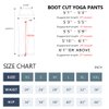 BUBBLELIME 29"/31"/33"/35"/37" 4 Styles Women's High Waist Bootcut Yoga Pants - Basic Nylon_Black L-31 Inseam