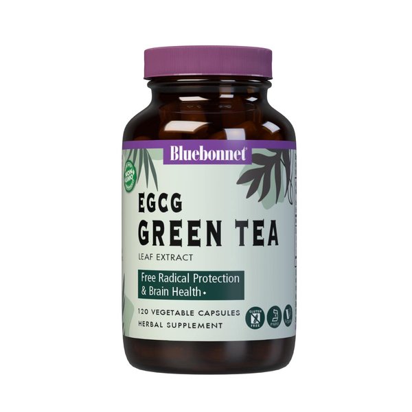 BlueBonnet EGCG Green Tea Leaf Extract Supplement, 120 Count