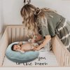 Nursing Pillow Cover,Muslin Cotton,Removable Cover for Breastfeeding Pillows,2-Pack Pillow Covers,Ultra-Soft Baby Nursing Pillow, Fits Newborn Feeding Pillow 22.5IN*18IN (Sage Green & Cream-Coloured)