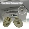 CHRYMUM 2PCS Car Sun Visor Clip, Sun Visor Clips Replacement Retainer 1AR26BD1AA, Sun Visor Holder Hook Replacement Retainer Automotive Visor Accessories Suitable for Jeep Liberty Dodge Nitro