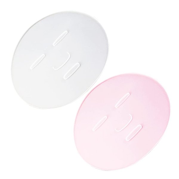 Uonlytech Makeup Pallets 2Pcs Face Maker Mold Face Maker Plate Tray Silicone Face Machine Reusable Women Lady DIY Makeup Tool Makeup Pallet