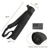 KRATARC Archery Lightweight Back Arrow Quiver Dual Use Foldable Compact Hip Arrows Bag with Molle System Hanged for Target Shooting (Black- diameter 3.5'')