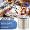 16 Gauge Jewelry Wire, Anezus Silver Craft Wire Tarnish Resistant Copper Wire for Jewelry Making, Wire Wrapping and Crafting(Silver, 11 Yards /10 Meters)