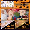 EMOME Glitter Halloween Tattoos for Kids, Halloween Party Supplies Tattoos Stickers for Boys Girls, Kids Tattoos Bulk for Halloween Party Favors Decorations
