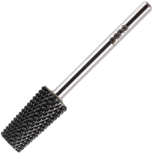 PANA USA 3/32" Tapered Barrel Carbide Nail Bit - For Electric Dremel Drill Machine, Nail Art Design, Manicure, Pedicure, Nail File, Cuticle Clean (Fine Grit, DLC Black)