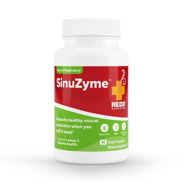 Redd Remedies, SinuZyme, Supports Sinus and Immune Health, 40 Vegan Capsules