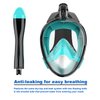 Jwintee Full Face Snorkel Mask, Diving Mask for Kids and Adults,180° Panoramic View Snorkel Mask with Camera Mount, Safe Breathing, Anti-Leak&Anti-Fog
