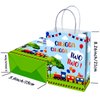 Brattol 16 Pcs Chugga Chugga Two Two Birthday Party Bags Train Theme Design - Ideal Train Birthday Decorations & Party Supplies for Two Years Old Baby’s Celebrations, Precious Mothers
