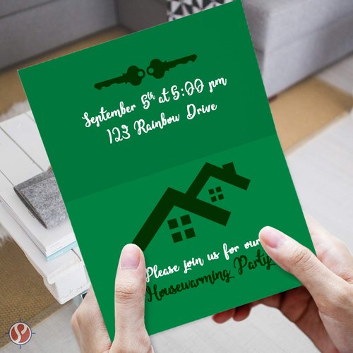 Bright Color Folding Greeting Cards | 5” x 7” Inches When Folded in Half | 50 Sheets Per Pack | Green
