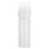 Root Comb Applicator Bottle, 160ml Hair Dye Bottle with Graduated Scale, Profssional Brush Applicator Comb Hairdressing Coloring Styling Tool (White)
