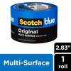 Scotch Painter's Tape Original Multi-Surface Painter's Tape, 2.83 Inches x 60 Yards, 1 Roll, Blue, Paint Tape Protects Surfaces and Removes Easily, Multi-Surface Painting Tape for Indoor and Outdoor Use