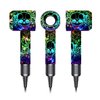 Skin Stickers Compatible with Dyson Hairdryer, Hairdryer Skin Decals，Protective Film Wrap Cover for Hair Dryer HD01 HD02 HD03（Green Skull）