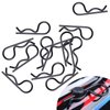 HobbyPark 200pcs Universal RC Car Body Clips Silver & Black R Pins for 1/10 Scale Traxxas Arrma Axial Losi & All 1/8 Redcat HPI HSP Exceed Truck Buggy Shell Replacement Parts