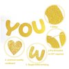 We Will Miss You Banner, Pre-Strung No DIY Glitter Bunting Banner Going Away Party Decorations for Office Work Farewell Goodbye Retirement Graduation Party Decorations Supplies (Gold)