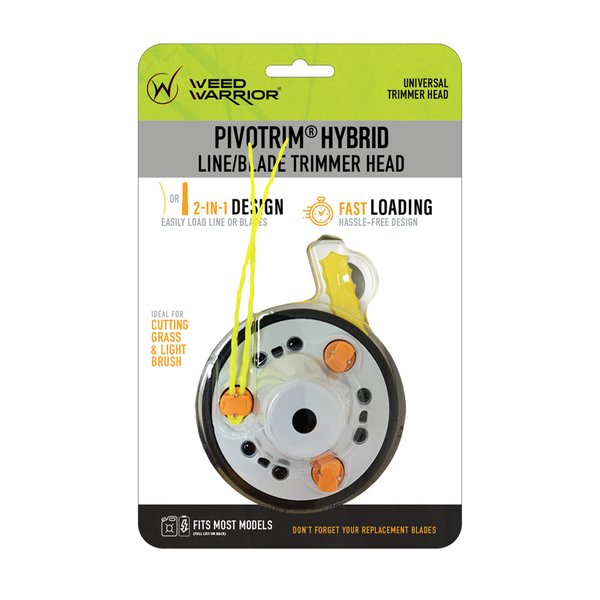 Pivotrim Rino Tuff Universal Hybrid String and Bladed Trimmer Head Replacement,Black
