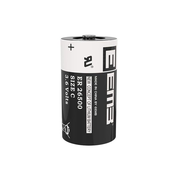 EEMB ER26500 C Size 3.6V Lithium Battery High Capacity Li-SOCL₂ Non-Rechargeable Battery LS26500 SB-C01 TL-2200 for Automobile tire Pressure Monitor,Smart Card,Electricity Meter,Wireless Tools