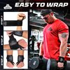 Bear Grips Wrist Wraps for Weightlifting | Weight Lifting Wrist Straps for Weightlifting | Extra Strength Gym Wrist Wraps | Two Wrist Wrap Per Pack | 12” & 18” | Lifting Wrist Wraps for Men & Women