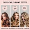 EwiutoijngiQanNew Satin Heatless Hair Curler,Hair Rollers for Heatless Curls with Hair Caps,Soft Heatless Curling Rod Headband for All Hair Types,No Heat Curling to Sleep in Overnight (pink)
