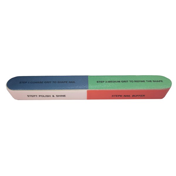 7 Way Nail File and Buffer Block Nail Buffering Files 7 Steps Washable Emery Boards Professional Manicure Tools By DreamCut
