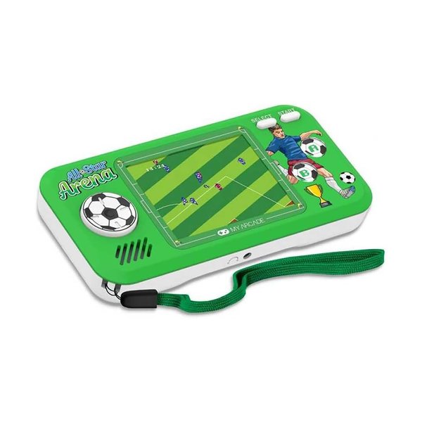 My Arcade All Star Arena Pocket Player- Soccer Portable Sports Game for Kids Adults with 307 Retro Games, 2.75" Screen -DGUNL-4128