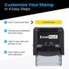 Custom Self-Inking Stamp - Up to 3 Lines - 11 Color Choices and 17 Font Choices (Small)