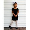 Stelle Leotard for Girls Toddler Ballet Leotards Dance Gymnastics Outfits with Bow Back (Black, 4T)
