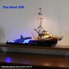 Rorliny LED Lighting Kit Compatible with Lego Jaws 21350(No Lego Models), Creative Light for Lego 21350 Set-RC Version Light