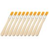 LBY 10pcs Household Cleaning Dusting Brush,135mm(5.31'') Paint Brush Small Size Keyboard Brush Computer Notebook Dusting Brush, Yellow Natural Bristles, Wooden Handle