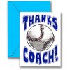 Play Strong Thanks Baseball Coach You're Awesome 3-Pack (5x7) Greeting Thank You Cards Set Perfect for Youth Sports Baseball Players, Teams, Coaches, Family and Fans - Your Coaches Will Love 'Em!