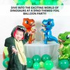 Pack of 3 Big Tyrannosaurus Foil Balloons – 3D Dinosaur Balloons for Birthday Party Dinosaur Foil Balloons Birthday Dinosaur Decorations Dinosaur Baby Shower Decorations (Blue, Green, Orange)