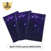Space Party Tablecloth Purple Nebula Galaxy Plastic Table Cover Space Star Tablecloth Disposable Starry Night Sky Table Cover for Birthday Home Decorations and Supplies, 54 X 108 Inch (3 Pack)