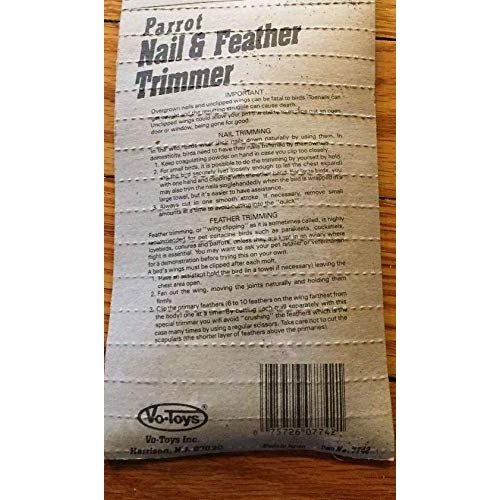 Bird Toys Plastic Vo Toys - Votoy GRMG NAIL CLIPPER BIRD