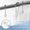 downluxe Waterproof Clear Shower Curtain Liner - PEVA Lightweight Plastic Shower Liner with 3 Magnets, Shower Curtains for Bathroom, 72" x 72", Clear