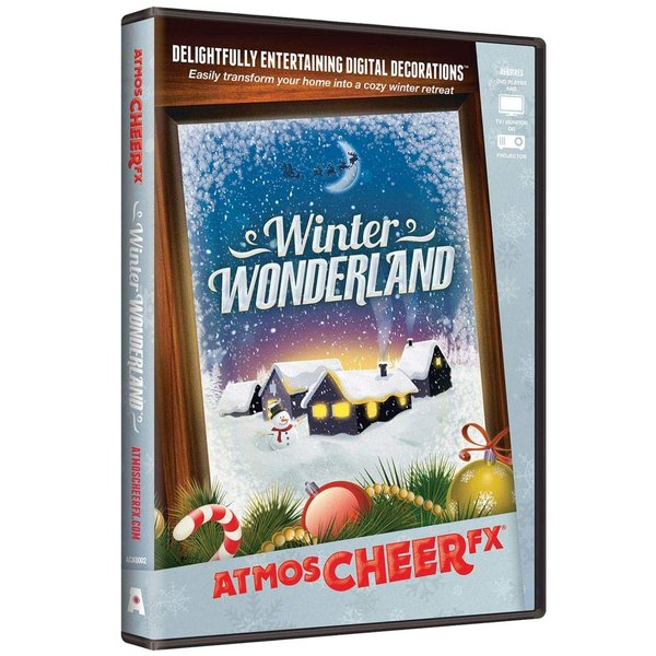 AtmosFX Winter Wonderland Digital Decorations DVD for Winter and Christmas Holiday Projection Decorating