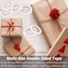 6 Rolls Double Sided Tape for Crafts, Multi-Size Double-Sided Adhesive Tape for Arts, Photography, Gift Box, Scrapbooking, Card Making, Paper Backing