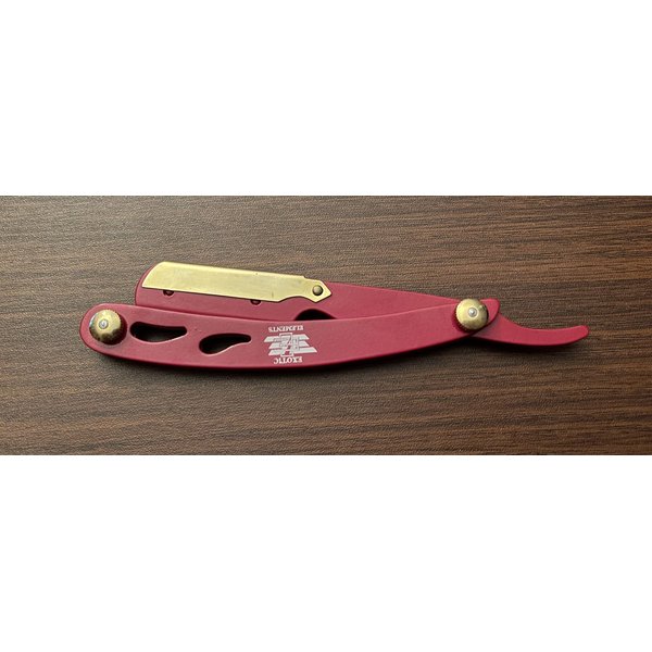 Premium Red and Gold Cool Design Barber Shavette Easy to Use and Lightweight Stainless Steel