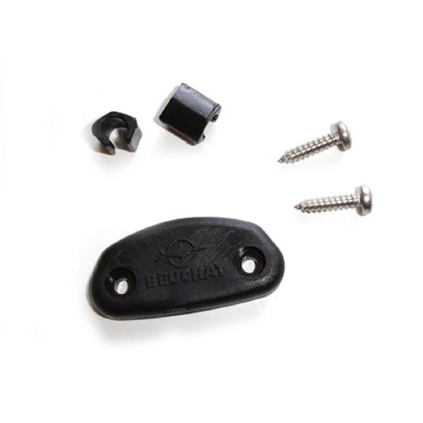 BEUCHAT Mundial Fin Assembling Kit for Diving, Freediving, Spearfishing, and Scuba Fins Includes Stainless Steel Screws, Plate, and Side Clip - 1 Kit for 1 Fin