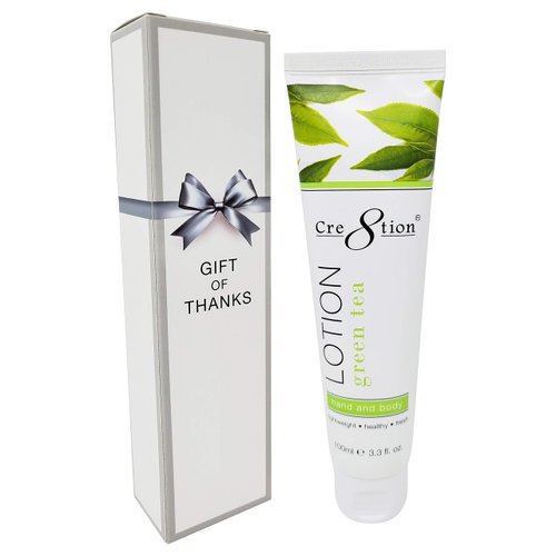 Cre8tion Premium Hand and Body Lotion, Made in Korea (Green Tea)