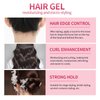 SWETIYOU Hair Gel for Curly Hair, Extreme Hold Hair Gel, Styling Gel for Thick, Curly Hair, Travel Size, Strawberry-Flavored Braid Gel