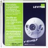Leviton 9726-C One-Piece Glazed Porcelain Outlet Box Mount, Incandescent Lampholder, Pull Chain, Top Wired, White
