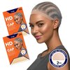 HD Wig Cap Ultra Thin Invisible Wig Cap for Bald Cap Method HD Beige 2pcs (PACK OF 2)(Total 4pcs)
