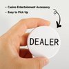GSE Games & Sports Expert Small Blind, Big Blind, Dealer Button - Set of 3 Professional Casino Texas Hold‘em Poker Button for Gambling Card Games, Poker Nights, Tournaments