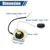 uxcell Motorcycle Scooter Fuel Tank Level Gauge Oil Meter Float Sensor Sending Unit Replacement for Haojue ZB125