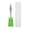 Nail Bit Drill Bits Cuticle for Cone Nails Shaped Conical Tip Sealing Removal Manicure Set For Tungsten Steel Art Electric Tapered Carbide Pedicure Grinding Head Tools Home Salon (Green)