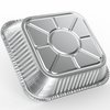WANBAO 30 Pcs Disposable Aluminum Tin Foil Baking Pans Bakeware Square 8'' X 8'' X 2'' Inch Meal Prep for Catering, Baking Cakes, Breads, Brownies, Bread, Meatloaf, Lasagna