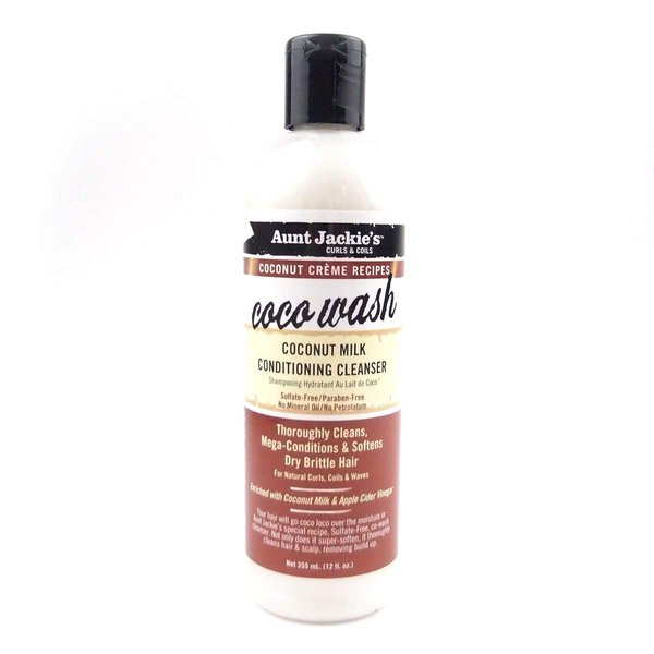 Aunt Jackie's Coconut Coco Wash Coconut Milk Conditioning Cleanser, 12 Oz