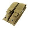 Depring Double Pistol Mag Pouch Molle Tactical EDC EMT Tool Organizer Holder (Tan)