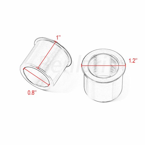 Benlari Stainless Steel Wheel Bearing Reducer 1" to 3/4" Axle Reducer Spacer Compatible for Harley Davidson Touring Softail Dyna Sportster Street Glide Road Glide Road King 1986-2022