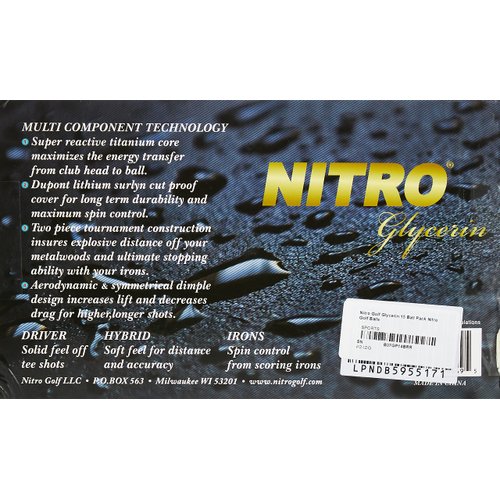 Nitro Golf Glycerin 15 Ball Pack Nitro Golf Balls